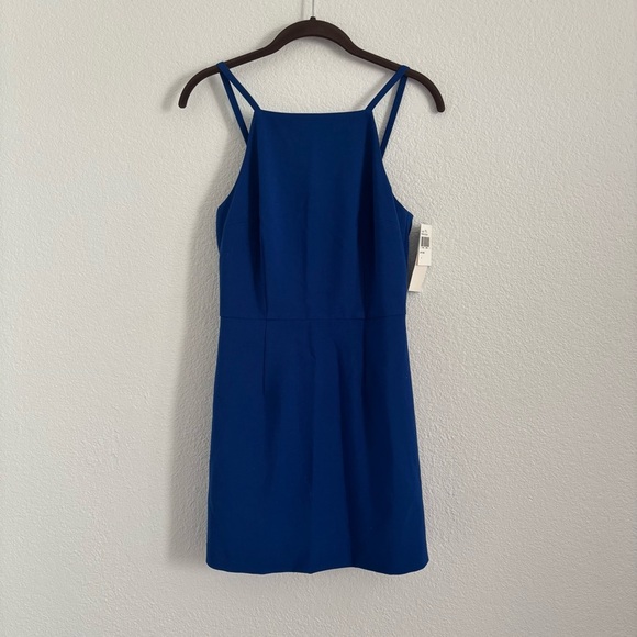NWT French Connection Size 4 Fresco Blue Mini Dress - Picture 2 of 7